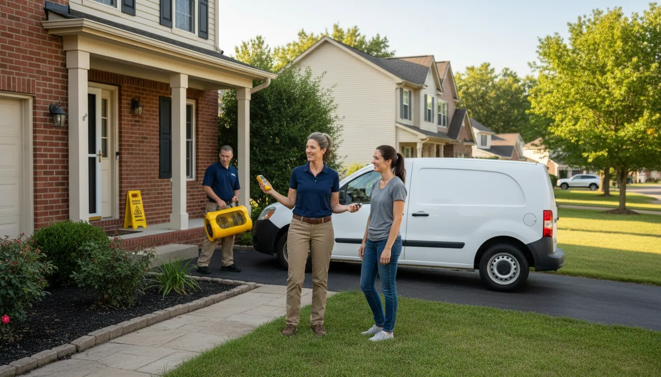 Residential water damage restoration in Mammoth Lakes, CA